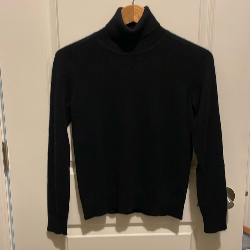 Quince Mongolian Cashmere Turtleneck Sweater, size small